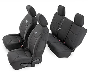 Rough Country Black Neoprene Seat Cover Set (Front & Rear) for Jeep Wrangler Review